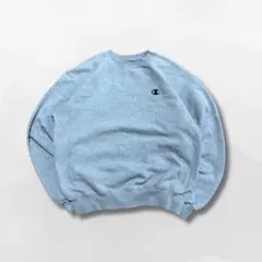 Champion スウェット XL グレー ワンポイント 刺繍ロゴ