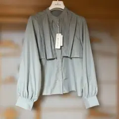 ［新品］Riche glamour グレーブラウス　トップス