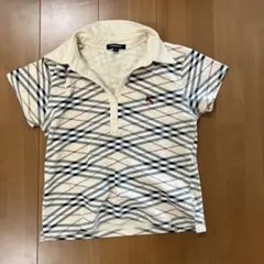 BURBERRY バーバリー ノバチェック 半袖ポロシャツ L ホースロゴ