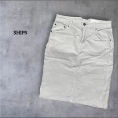 シップス スカート ボトムス タイト コーデュロイ レディース Mサイズ