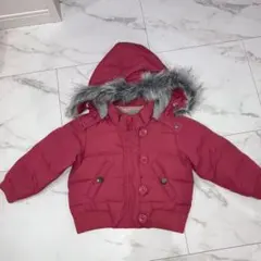 GAPピンク フード付きダウンジャケット95