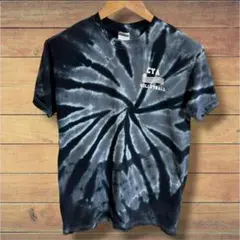 タイダイ 両面プリント S相当 ギルダン Tシャツ 黒 半袖 バレーボール