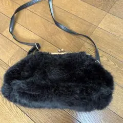 juniorsweetファー　ショルダーバッグ　がま口