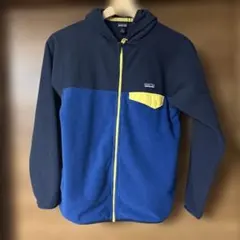キッズ　patagonia フリースジャケット L (12) ネイビー/ブルー