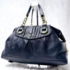 COACH Ashley Boston Bag Black Y2K