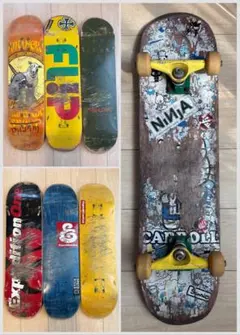 廃デッキ　７枚　antihero サンリオ　venture トラックのサムネイル