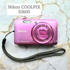 動作OK✨Nikon COOLPIX S3600 ピンク オールドコンデジ 箱付 - メルカリ