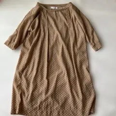 NATURAL BEAUTY BASIC ドット柄 ワンピース Mのサムネイル