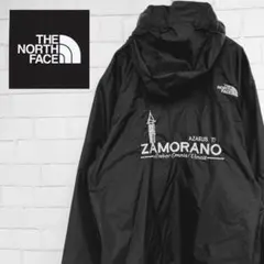 【レアデザイン】ノースフェイス　刺繍ロゴ入ナイロンジャケット　マウンテンパーカー