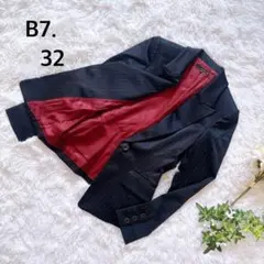 【美品】ベーセッツ　テーラードジャケット　小さめ　ストライプ　カッコいい　黒