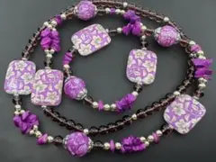 M6278 色石　ネックレス　ヴィンテージ アクセサリー