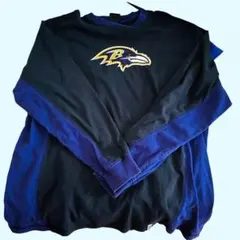 Reebok NFL Baltimore Ravens 長袖Tシャツ ロゴ入りのサムネイル
