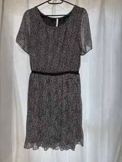 ELLE ドット柄フレアワンピース