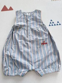 &mignon ストライプ ロンパース 80cm