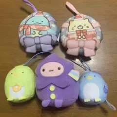 すみっコぐらしぬいぐるみマスコットストラップ(5セット)