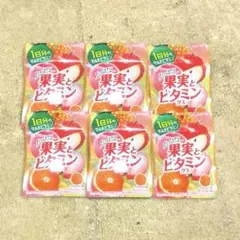【6袋セット】ロッテたっぷり果実とビタミングミ 50g
