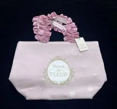 Maison de FLEUR フリルハンドル トートバッグ