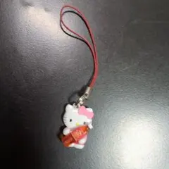 ハローキティ ストラップ 午後の紅茶飲料ボトル付きストラップ 非売品