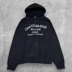 DIOR ディオール プルオーバーパーカー フーディ アトリエロゴ ブラック Sのサムネイル