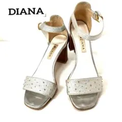 DIANA ダイアナ シルバー サンダル 23.5センチ