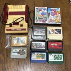 【動作未確認】ファミコン本体とファミコンゲームソフト　10点