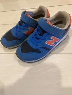 18cm New Balance スニーカー 青/オレンジ