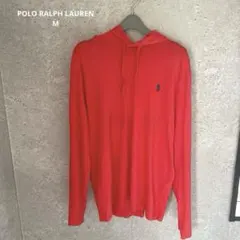 ラルフローレン　長袖　薄手　パーカー　ロンT ポニー　オレンジ　メンズM
