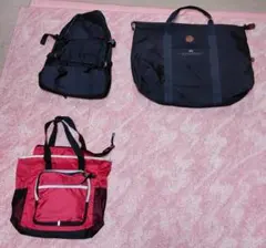 リュック　未使用品　＆　BE　ボストンバッグ　＆　SPEEV　バッグ　赤