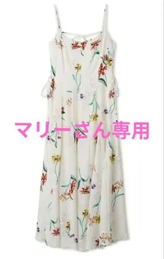 COCO DEAL フラワープリントレーストリムキャミワンピース 新品タグ
