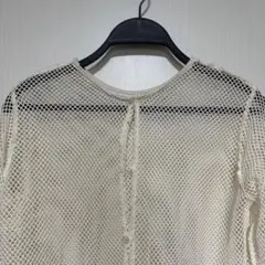 Kastane　メッシュクロップドカーディガン