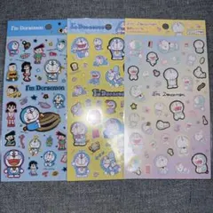 ドラえもん　箔押しシール　ステッカー　ドラえもんシールI'm doraemon