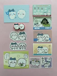 ちいかわ ＆ハチワレ(ちいハチ)　カードとシールとマグネットセット 8枚 日本製