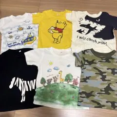 90 男の子　半袖　Tシャツ　子供服　保育園着　夏服　まとめ売り