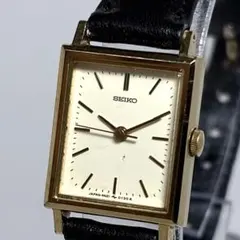 稼働/美品✨SEIKO レクタン 極薄ドレスウォッチ