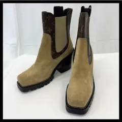 【Louis Vuitton】星際短靴 38 經典花紋