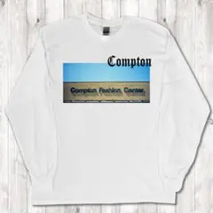 compton fashion centar プリント ロンT 2XL 白