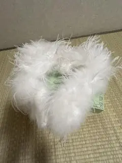 ホワイトファーショール