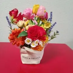 母の日　ハートカーネーション　造花アレンジ　DEAN & DELUCA