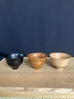 我戸幹男商店　お猪口　3個セット　TOHKA 夕凪　山中塗