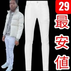 最安値 バチイケ 美品 幻のAMIRI MX1 White Skinny 29 - メルカリ