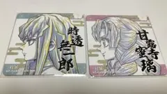 鬼滅の刃　カフェ　柱展　開催記念　コースター　原画　無一郎　蜜璃