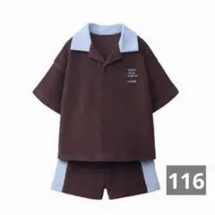 ZARA KIDS ザラキッズ タオル地ポロシャツ&バミューダセット 116