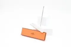 HERMES エルメスシルバーシャープペン手帳用ケース、オレンジ箱付き