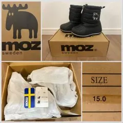 【15.0cm】moz センターファスナー付ウインターブーツ