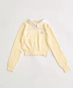 OLIVE des OLIVE カラーブロッキングニット オリーブデオリーブ
