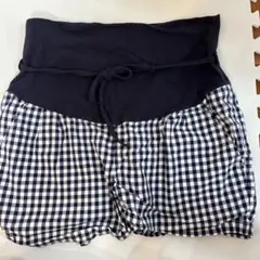 無印良品マタニティ用ショートパンツギンガムチェック