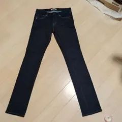 スキニーデニム ダークブルー24