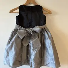 フォーマルドレス 黒とシルバー 100cm~