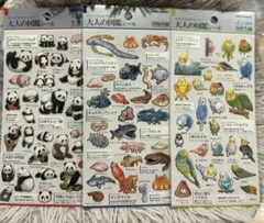 カミオジャパン　大人の図鑑シール 3シートセット