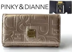 新品★ピンキー＆ダイアン★ジオメトリック 5連キーケース キーホルダー★ゴールド